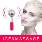 Rodillo de Metal mágico de acero inoxidable para terapia de frío, rodillo de belleza Facial de enfriamiento de oro rosa para la piel, gran oferta