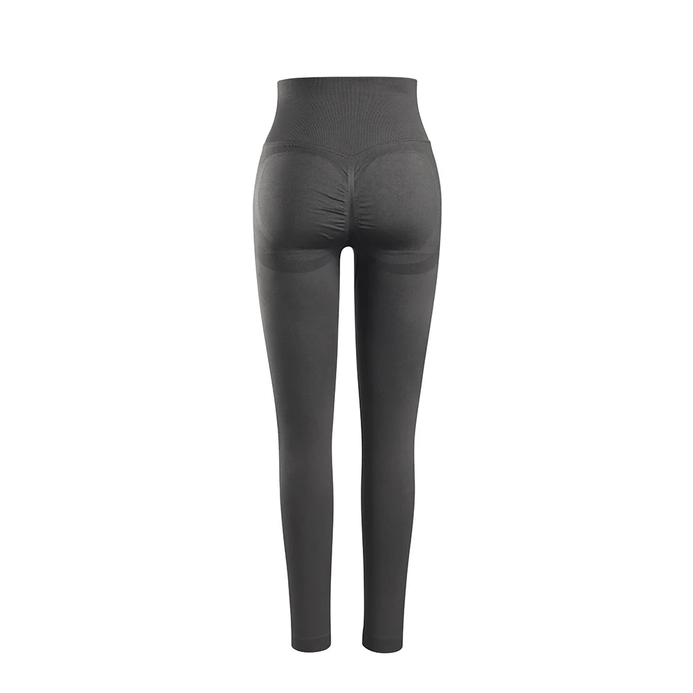 Pantalones Yoga Sin Costuras para Mujer | Secado Rápido y Cintura Alta | Fruncido en el Trasero | Tico Trendy