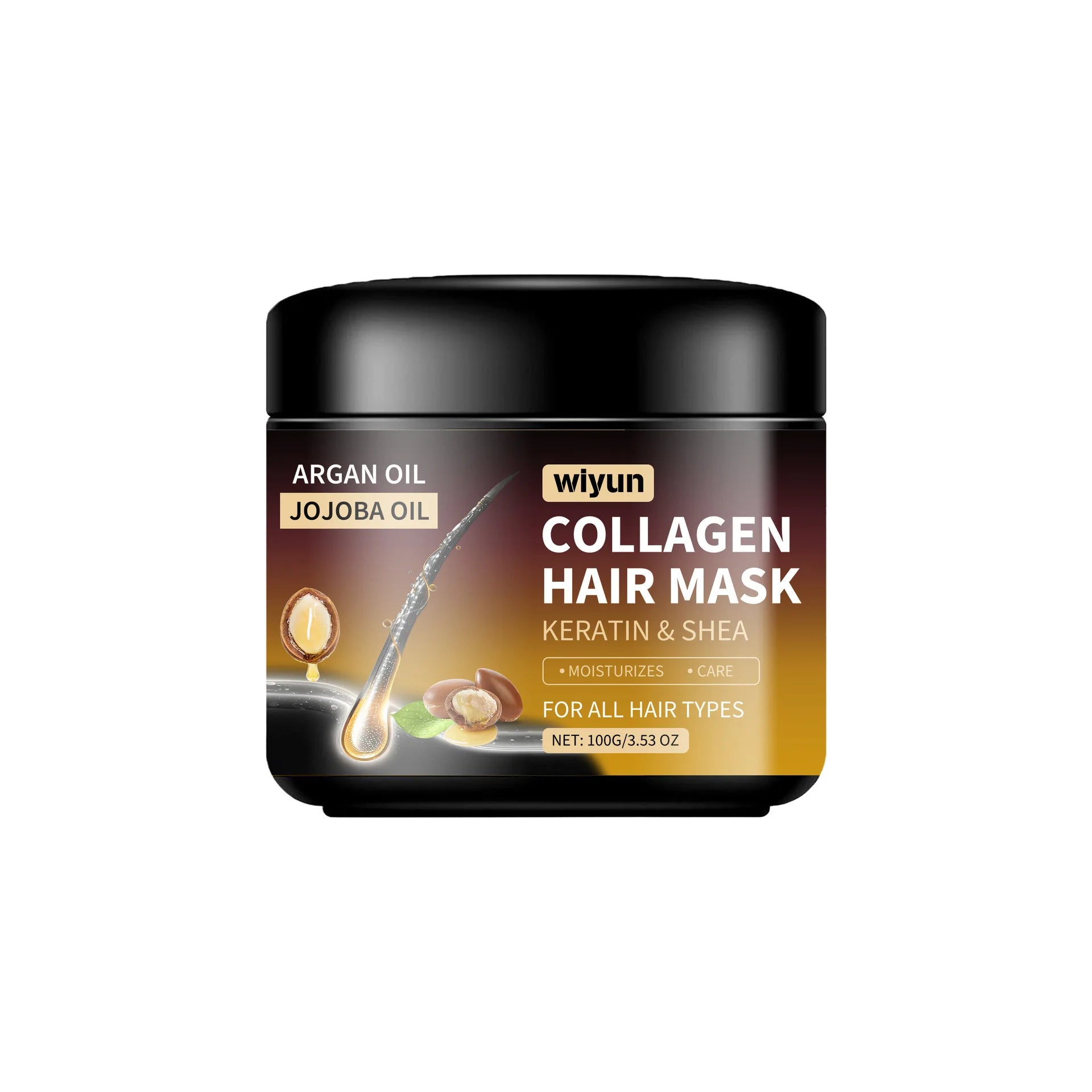 Mascarilla hidratante para el cabello con queratina, acondicionador suave y liso, Frizz, cuidado del cabello dañado, reparación del cabello dañado, restauración de brillo