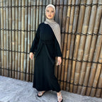 Vestido Bandage de lino y algodón Eid para mujer, vestido de fiesta Abaya musulmán, caftán árabe de Dubái, Turquía, Marruecos, vestido islámico