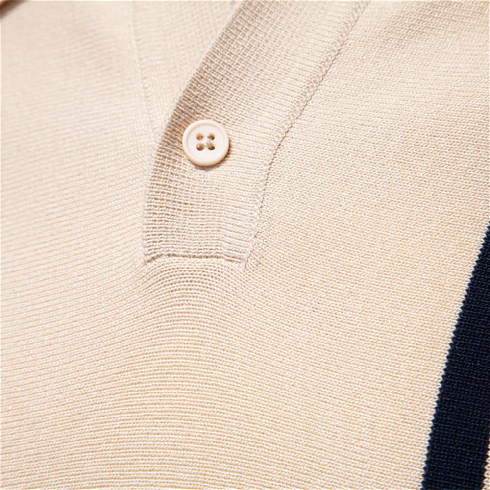 Polo Panel Contraste Malla Hombre | Punto Ligero Transpirable | Tallas S-XXL | Tico Trendy