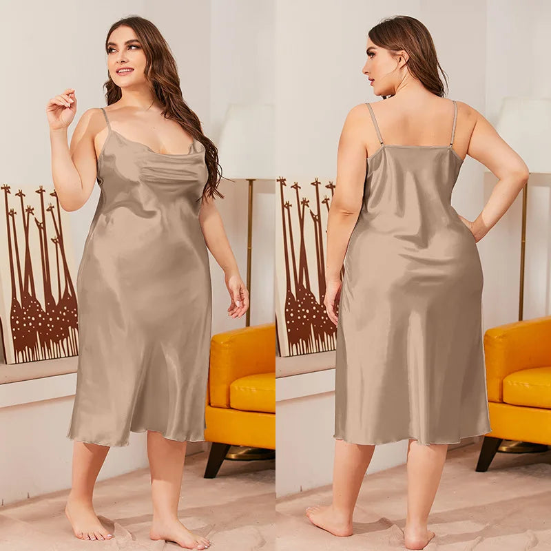 Camisón Manga Corta Cuello Redondo | Talla Grande