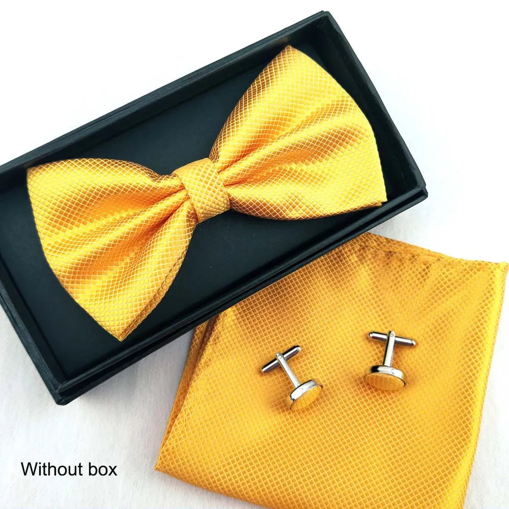 Conjunto Elegante para Hombre Pajarita Cuadros Liso Moda Casual