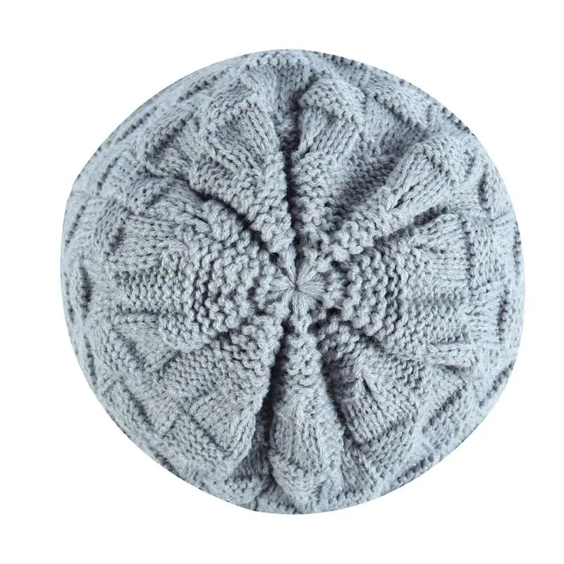 Gorro Punto Acrílico Rayas Cálido Térmico | Invierno Montar Casual Unisex