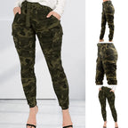 Pantalones Cargo de talla grande 3xl para mujer, pantalones informales ajustados de cintura alta para correr y caminar, transpirables, primavera