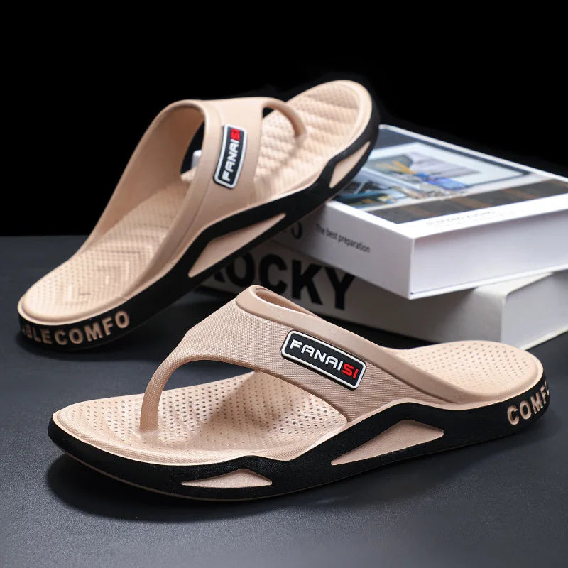 Chanclas Para Hombre | Estilo Juvenil | Diseño Patchwork | Ticotrendy | Colores Trendy | Calzado Casual