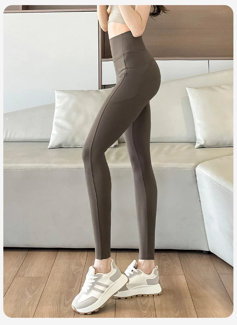 Leggings Piel Tiburón Bolsillo | Push Up Cintura Alta | Fitness Yoga Correr P-O | Ticotrendy