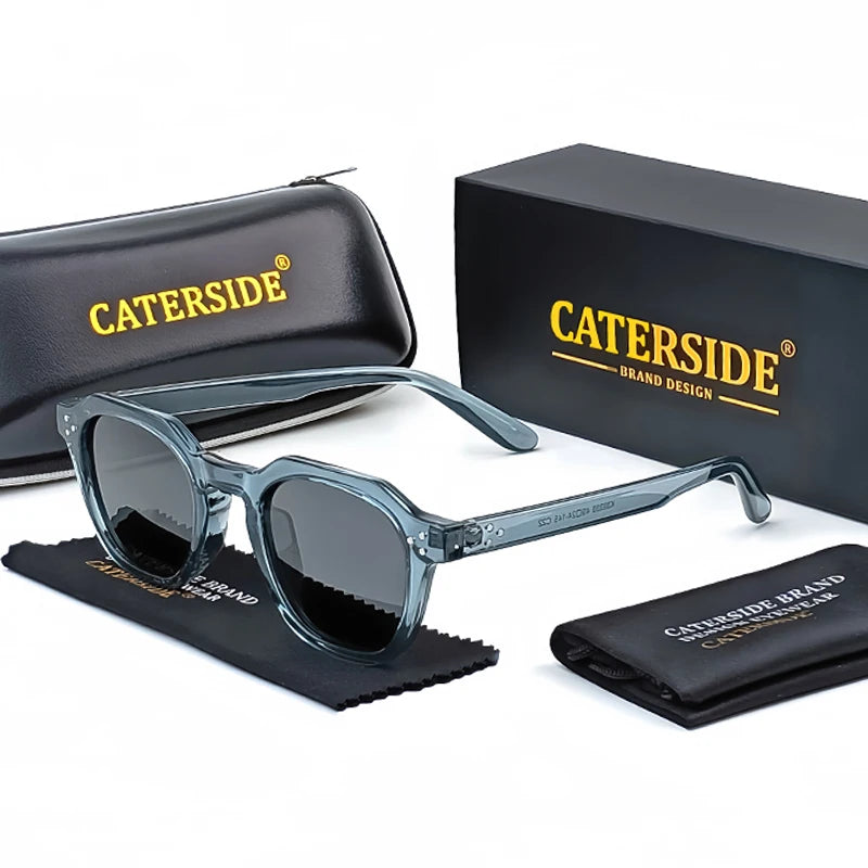 Gafas de Sol Polarizadas CATERSIDE | Montura Poligonal TR90 Ultraligera | UV400