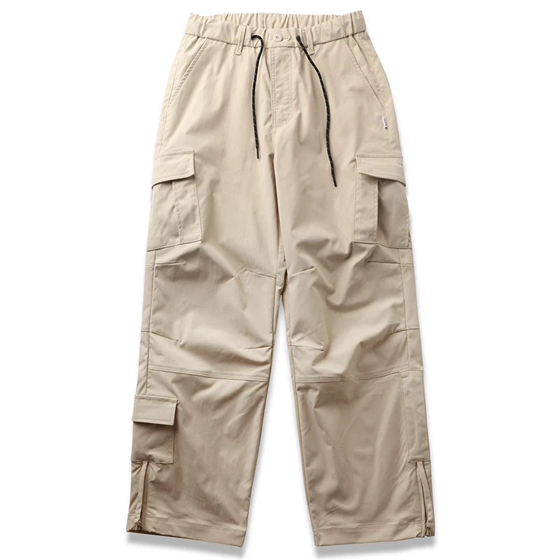 Pantalón Cargo Recto | Poliéster | Estilo Japonés | Hombre | Ticotrendy