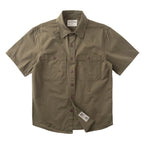 Camisa Casual Hombre | Estilo Retro | Algodón | Manga Corta | Bolsillos | Ticotrendy
