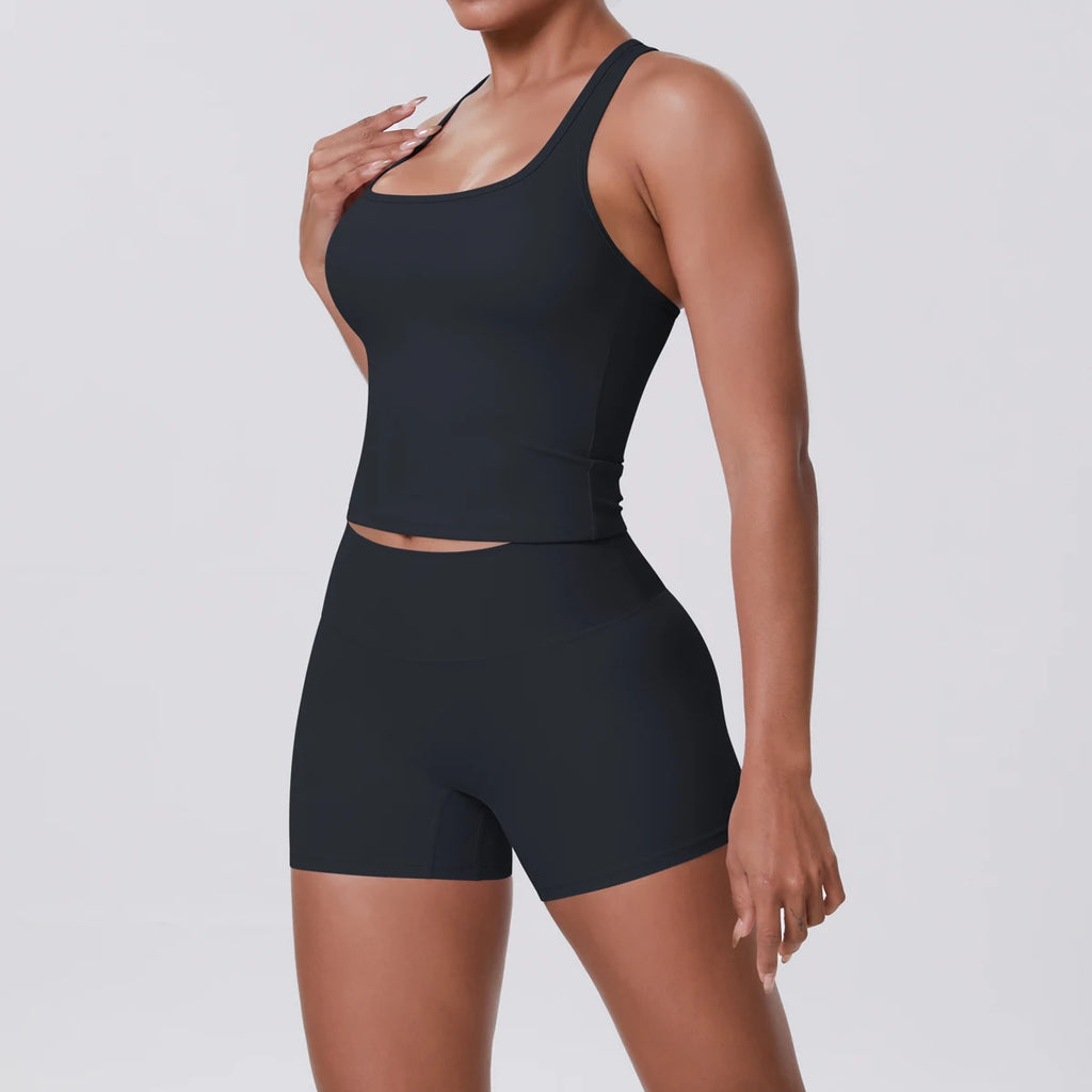 Conjunto Deportivo Mujer 2 Piezas | Sujetador Y Mallas Cintura Alta | Gym Yoga