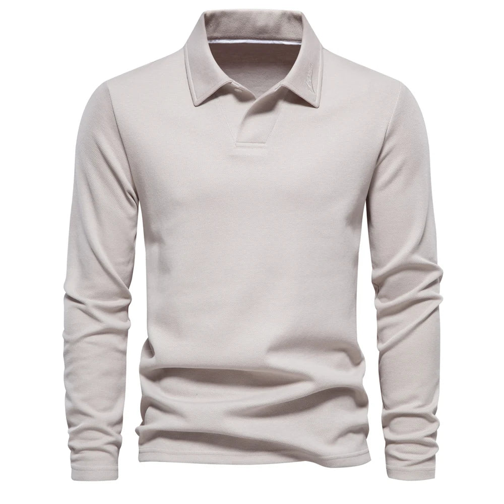 Polo Bordado Cuello Vuelto Hombre | Estilo Golf Social | Tallas S-XXL | Tico Trendy