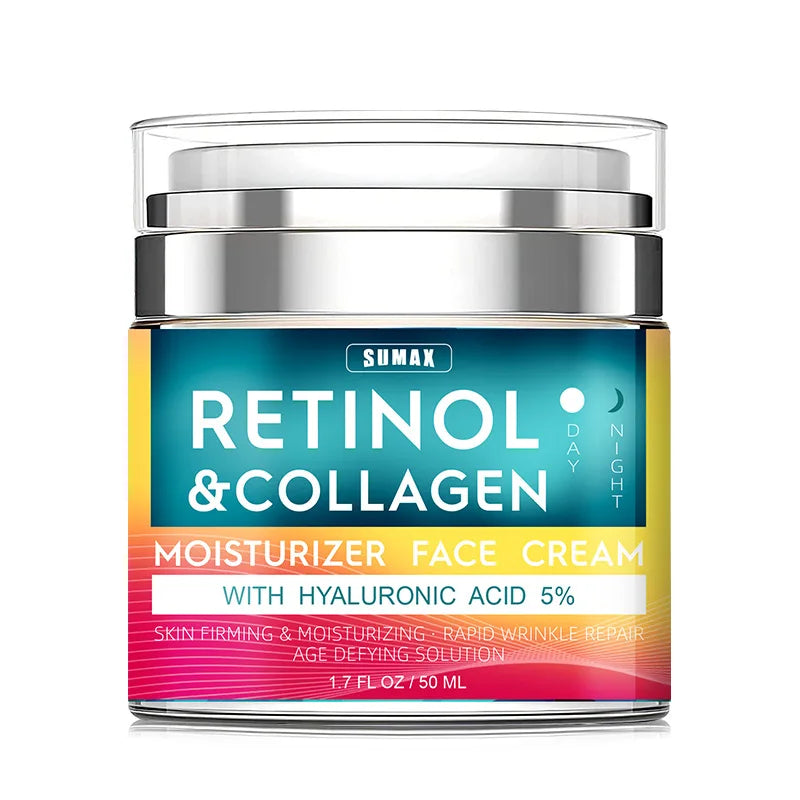 Retinol crema facial antienvejecimiento hidratante eliminador de arrugas colágeno cremas de ácido hialurónico cuidado de la piel 50ML