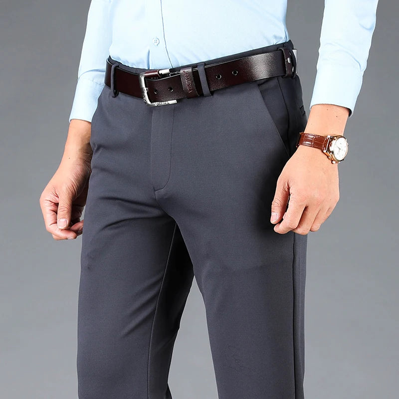 Pantalones de Traje para Hombre | Colores Negro, Azul Marino y Gris  | Ticotrendy