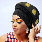 Turbante Africano de Moda para Mujer, Autogele