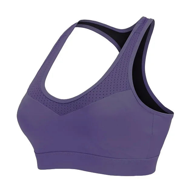 Cloud Hide-Top deportivo de S-5XL para mujer, sujetador de Yoga, sostén push-up, camiseta de gimnasio BH, ropa deportiva a prueba de golpes, Top de talla grande