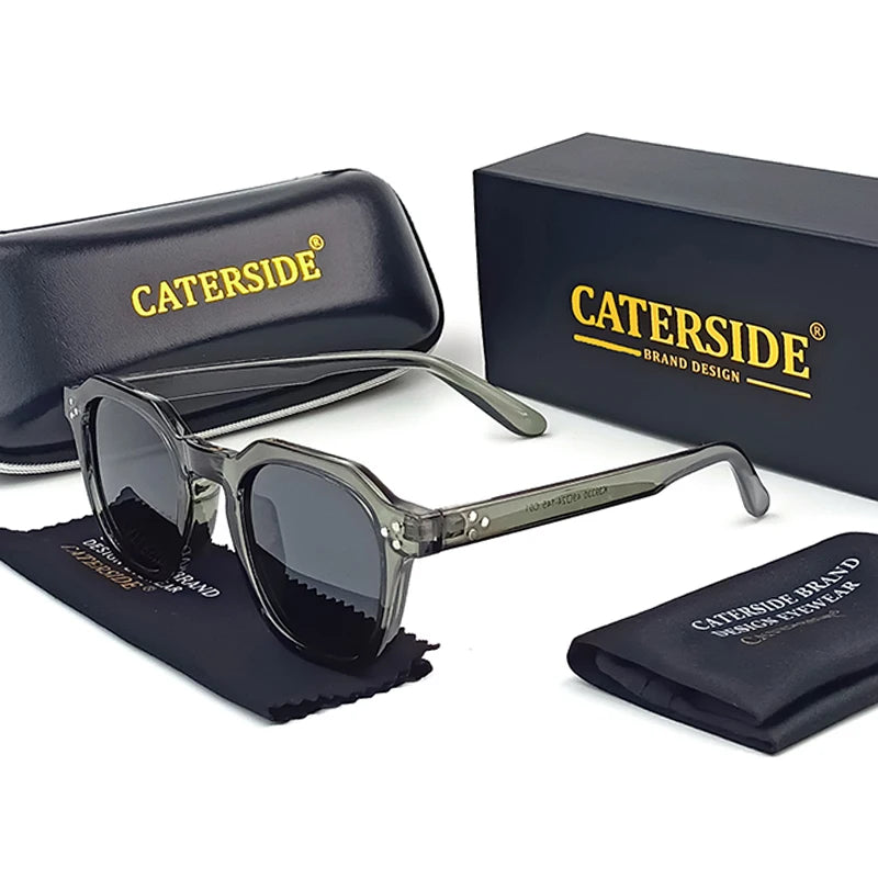 Gafas de Sol Polarizadas CATERSIDE | Montura Poligonal TR90 Ultraligera | UV400