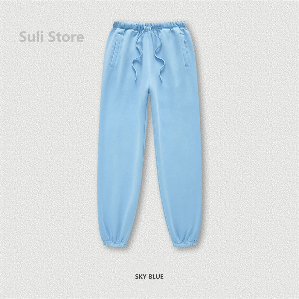 Jogger Polar 355GSM Lavado | Unisex Suelto Retro | Pantalón Chándal Cálido | Invierno 2025 | Ticotrendy
