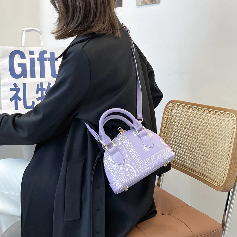 Bolso De Hombro Floral Para Mujer Elegante Bandolera Pequeña Versátil