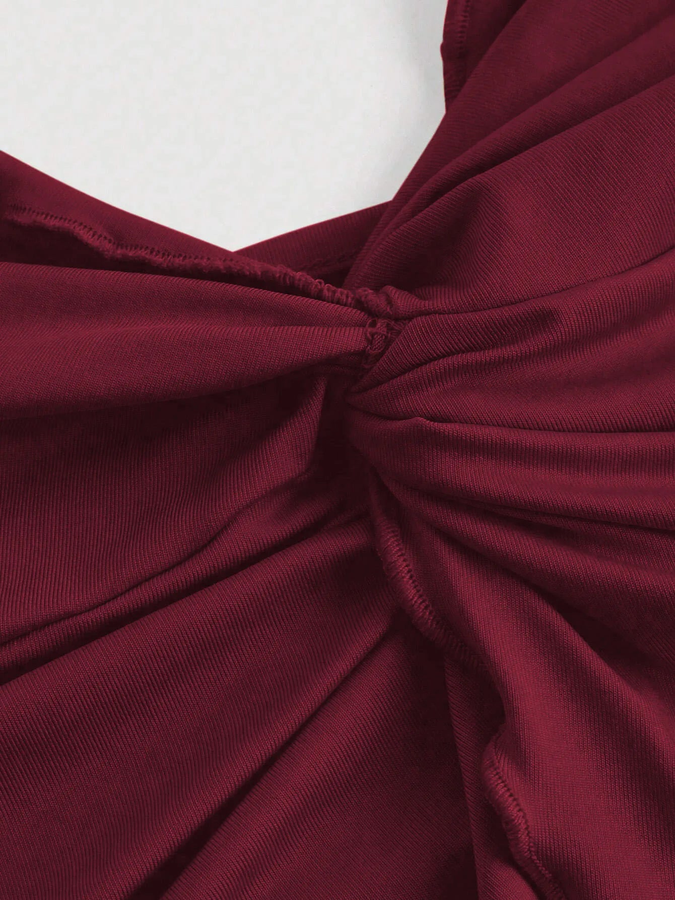 Top corto informal entrecruzado en la parte delantera para mujer, Top corto de Color sólido, camisola sin mangas ajustada con espalda descubierta, ropa de calle, verano 2025