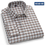Camisa Clásica Algodón Hombre | Manga Larga | Botones | Casual y Oficina | Ticotrendy