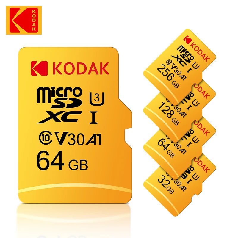 Tarjeta Micro SD Kodak Original | Clase 10 U3 V30 | Alta Velocidad 4K | Ticotrendy