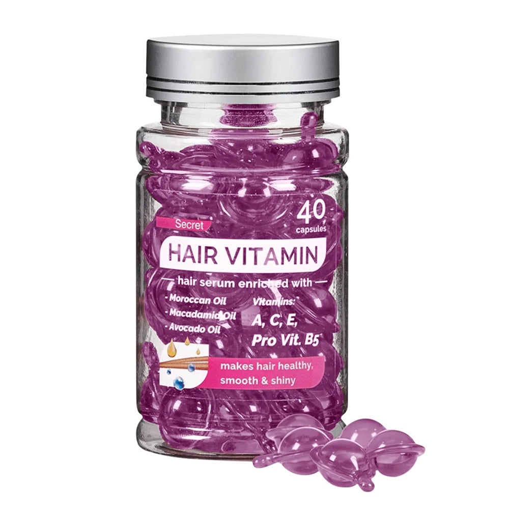 Aceite de nuez para el cuidado del cabello, aceite esencial, cápsula acondicionadora para el cabello marroquí, mejora la reparación del cabello seco y rizado, esencia sin lavado suave y brillante