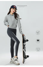 Mallas Piel Tiburón Raya Bolsillo | Cintura Alta Ajustado Fitness | Yoga Ciclismo Correr Otoño | Ticotrendy