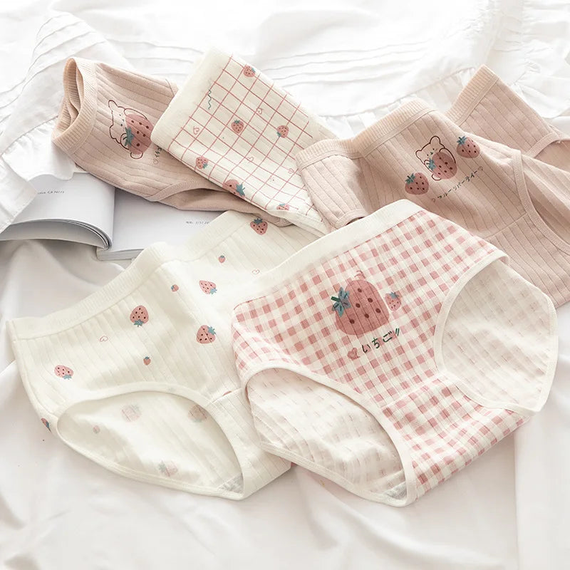 Bragas de Algodón Estampadas | Set de 5 Piezas