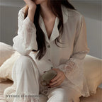 Pijama Elegante Corte Francés con Encaje