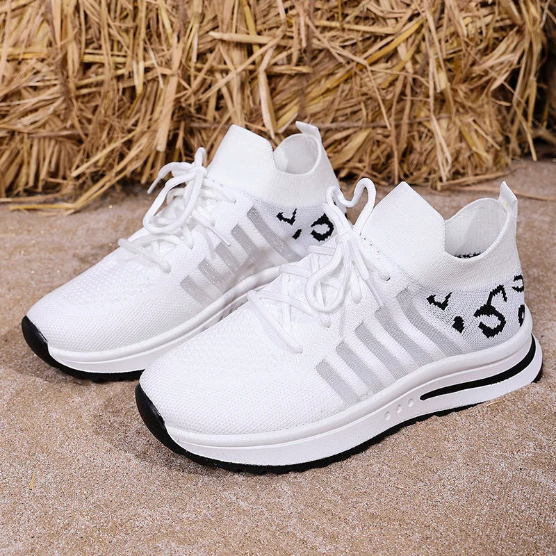 Zapatillas Transpirables con Agujeros | Suela Gruesa | Estampados | Talla Grande | 2025