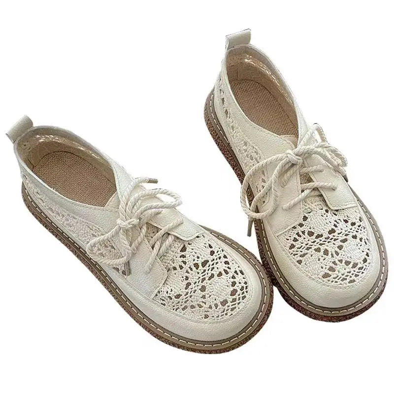 Zapatillas de Malla Transpirable | Estampado Blanco | Suela Suave Antideslizante | Tejido Cómodo
