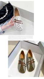 Mocasines de Diseñador con Punta Cuadrada | Ajuste Ancho | Cuero Suave | Novedad