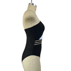 Traje De Baño Asimétrico Estilo Playa Para Mujeres Jóvenes Patchwork Casual