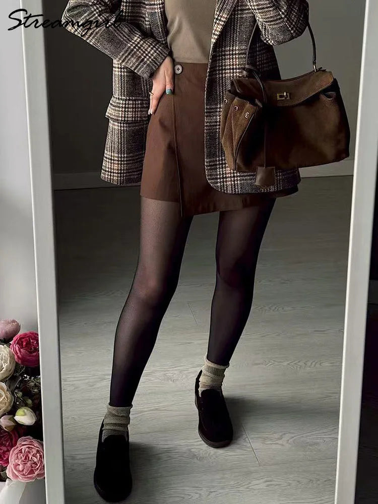 Mini Falda-Shorts Asimétrica | Estilo Elegante | Mujer