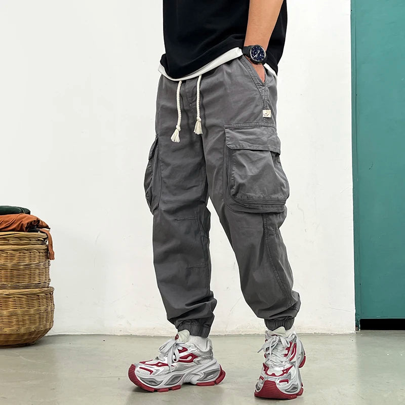 Pantalón Cargo Vintage Caqui | Corte Cónico | Algodón | Ticotrendy