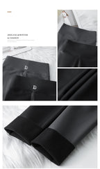 Leggings PU Cuero Invierno | Lana Fina Sexy Ajustado | Cintura Alta Elástico Cálido