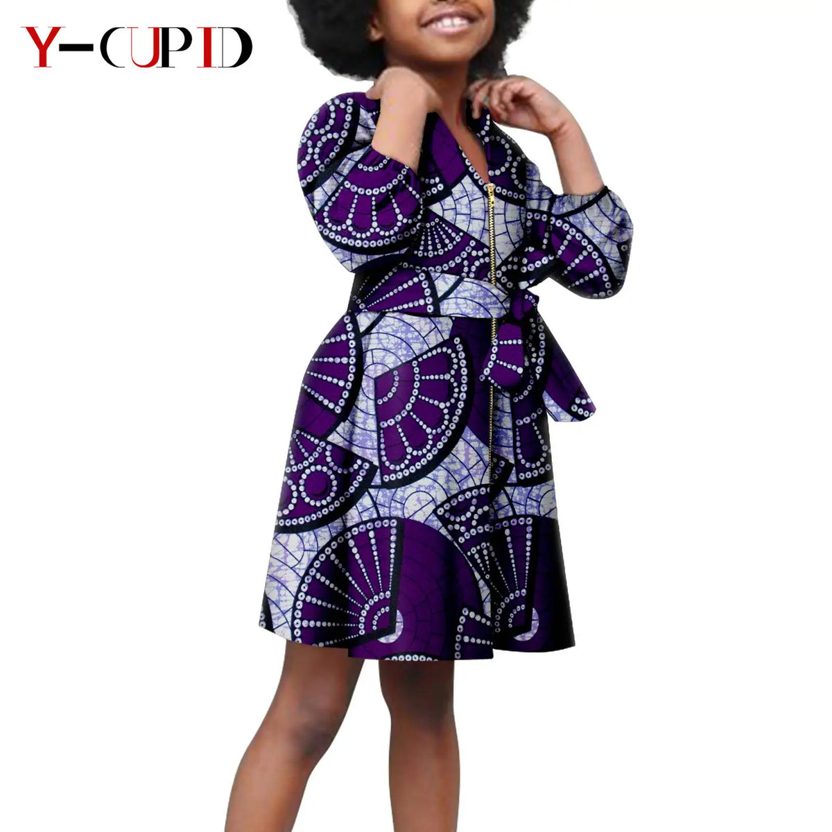 Abrigo Largo Dashiki Cinturón Niño | Algodón Encerado | Tallas XS-XXL | Tico Trendy