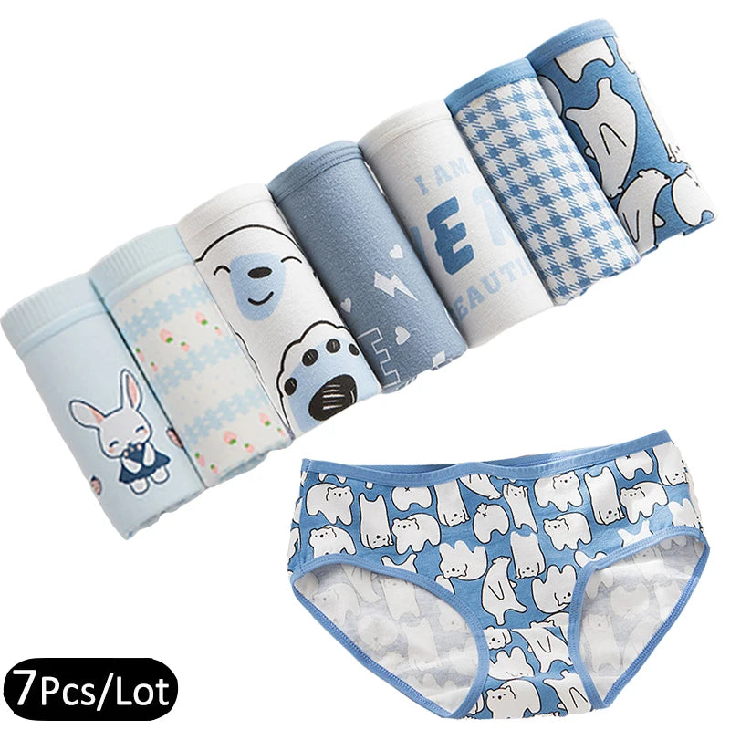 Bragas de Algodón Estampadas | Set de 7 Piezas