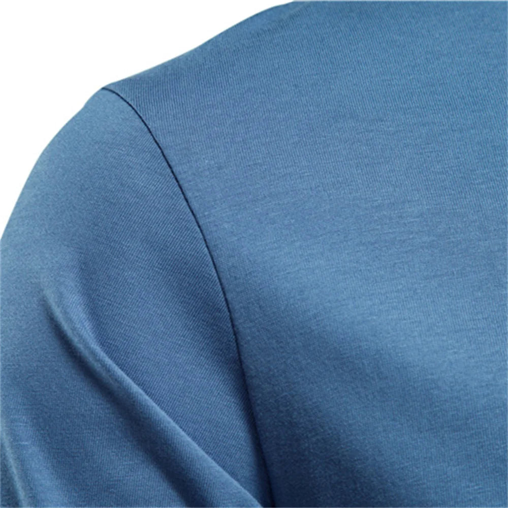 Camiseta Cuello Redondo Color Liso Hombre | Manga Larga Básica | Tallas XS-XXXL | Tico Trendy