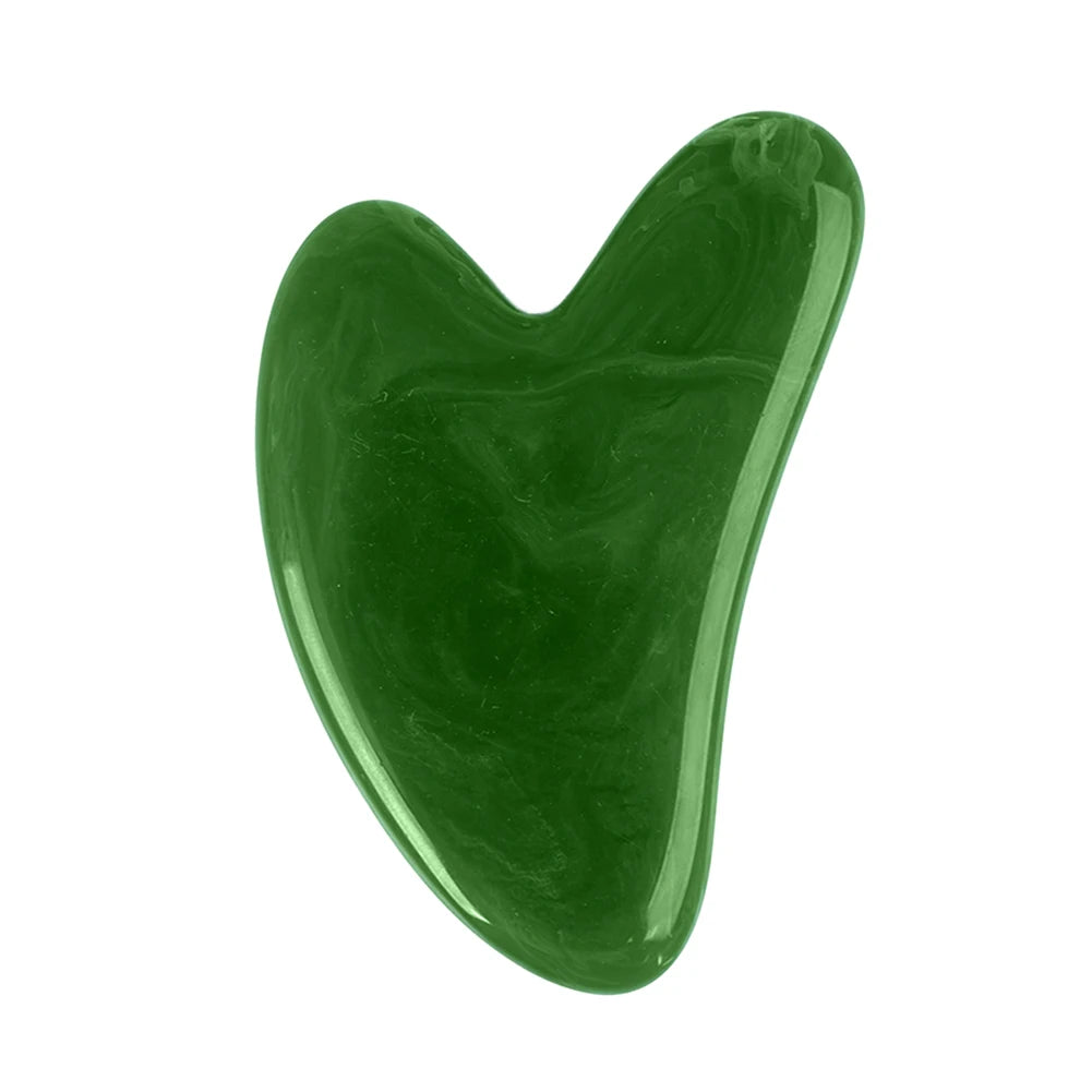 Rodillo y Gua Sha de Resina Natural para Masaje Facial y Corporal