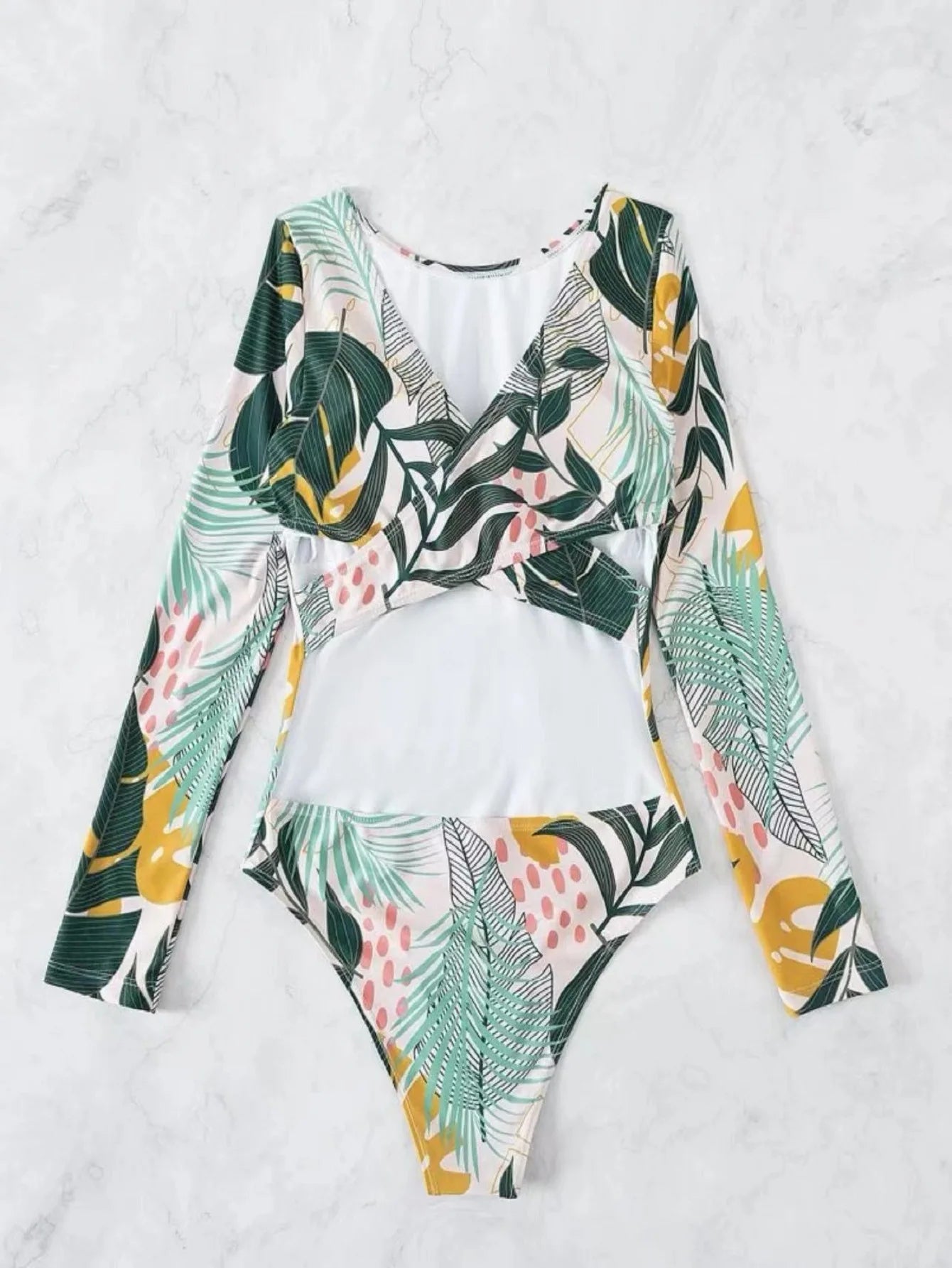 Traje de Baño Una Pieza Manga Larga | Estampado | Buceo y Playa