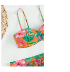 Bikini con Estampado Tropical y Falda - Para un Día en el Caribe