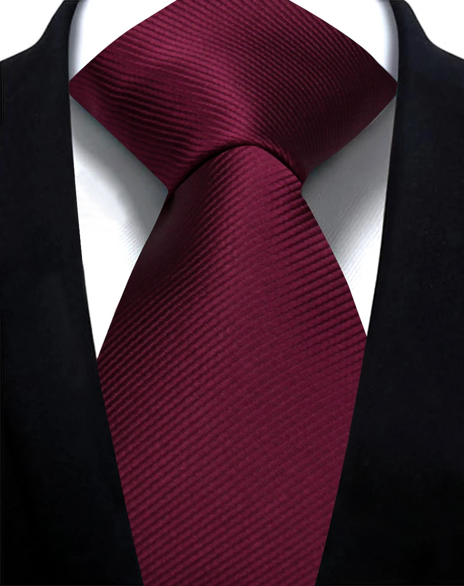 Corbata Lisa De Poliéster Negocios Boda Accesorio De Moda
