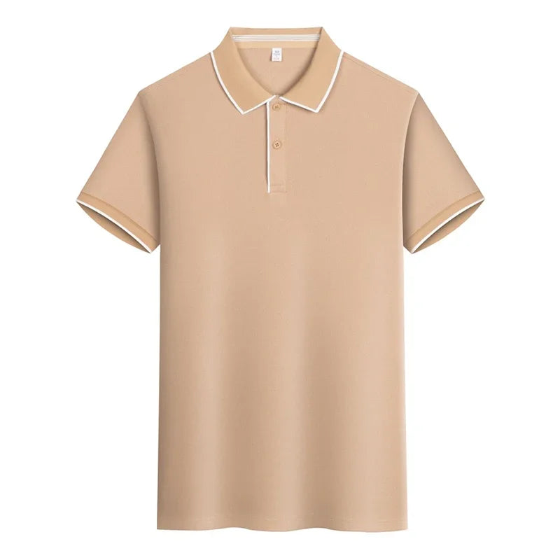 Polo Clásico Hombre ∣ Verano Manga Corta ∣ Color Sólido Básico