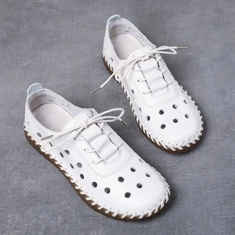Zapatos Oxford de Diseñador | Cuero Partido | Transpirables | Cordones | Novedad