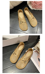 Mocasines de Diseñador con Punta Cuadrada | Ajuste Ancho | Cuero Suave | Novedad
