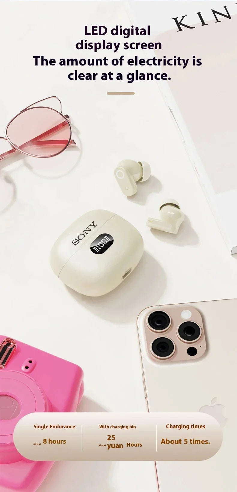 Auriculares Inalámbricos Sony Bluetooth | Sonido Superior | Batería Larga Duración | Ajuste Cómodo