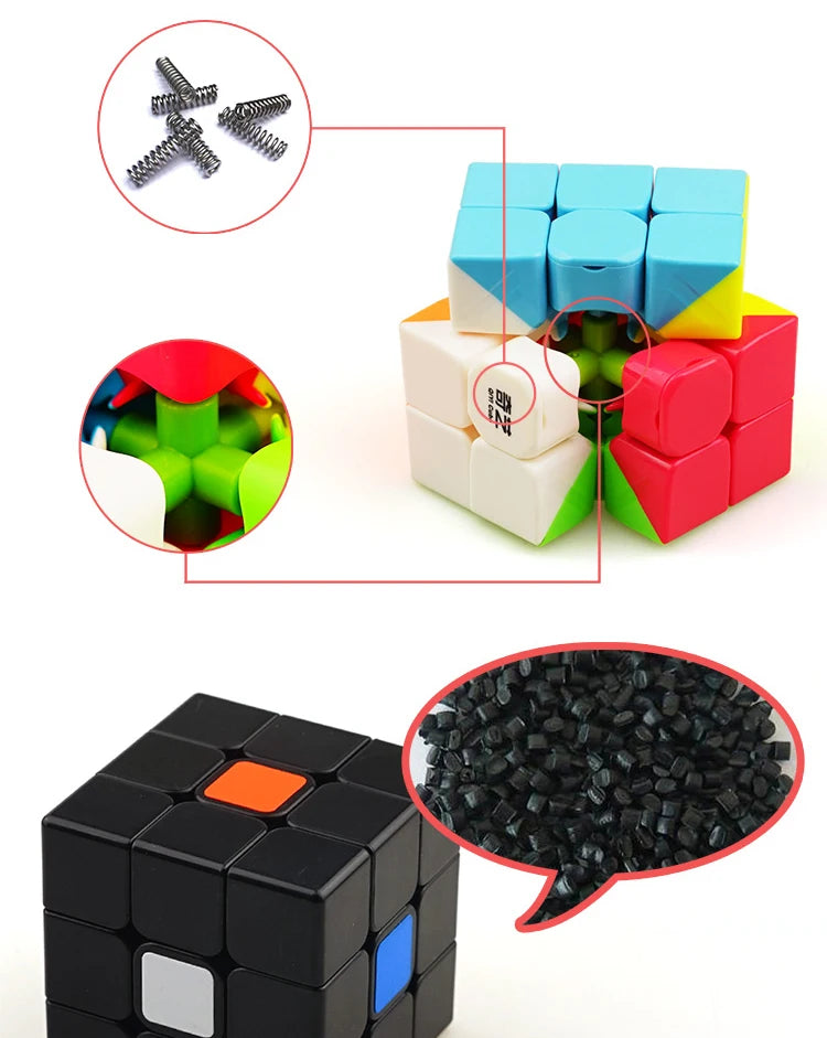 Cubo Mágico De Velocidad 3x3x3 | Sin Pegatinas Juguete Educativo | Antiestrés Memoria Lógica