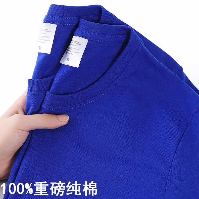 Camiseta Algodón 100% Coreana Cuello Redondo | Estilo Casual Fresco Unisex M-4XL